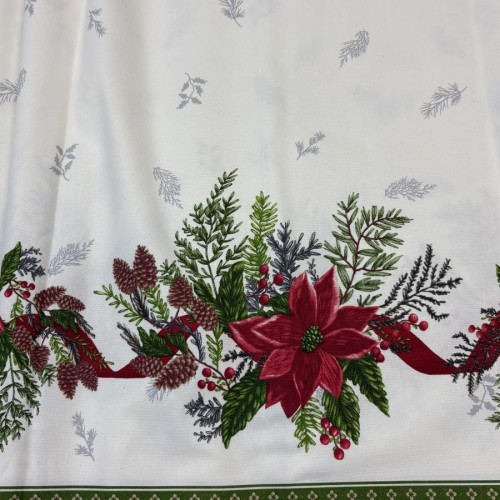 Рогожка 150 см, Новогодняя рис. № 15, отрез (м)
